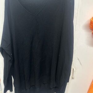 Black V-Neck Sweater